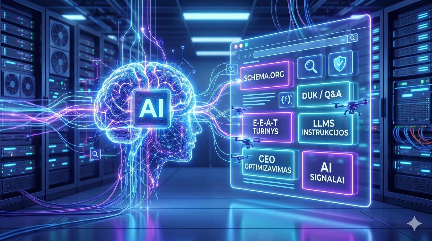 AI SEO paslaugos Lietuvoje: kaip optimizuoti svetainę dirbtiniam intelektui?